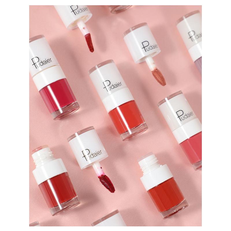 Velvety Mist Matte Lip Glaze Lasting Color Never Fade Instant Dry Liquid Lipstick Non-stick Cup Lip Gloss