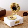 Mini Classic Retro Trumpet Gramophone Music Box & Home Decor