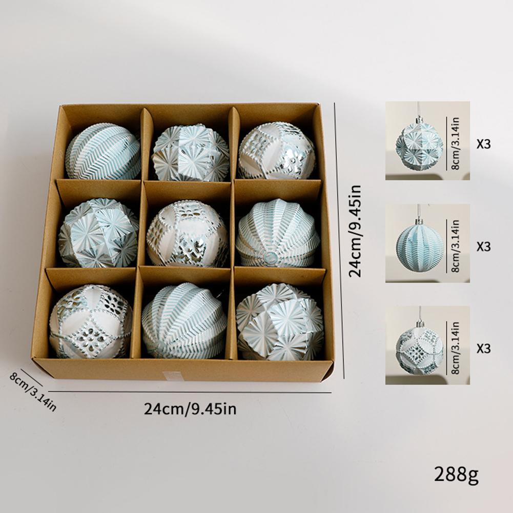 9/16pcs 6/8cm Christmas Ball Decoration Set Colorful Ornaments For Festive Trees Christmas Party Decorations