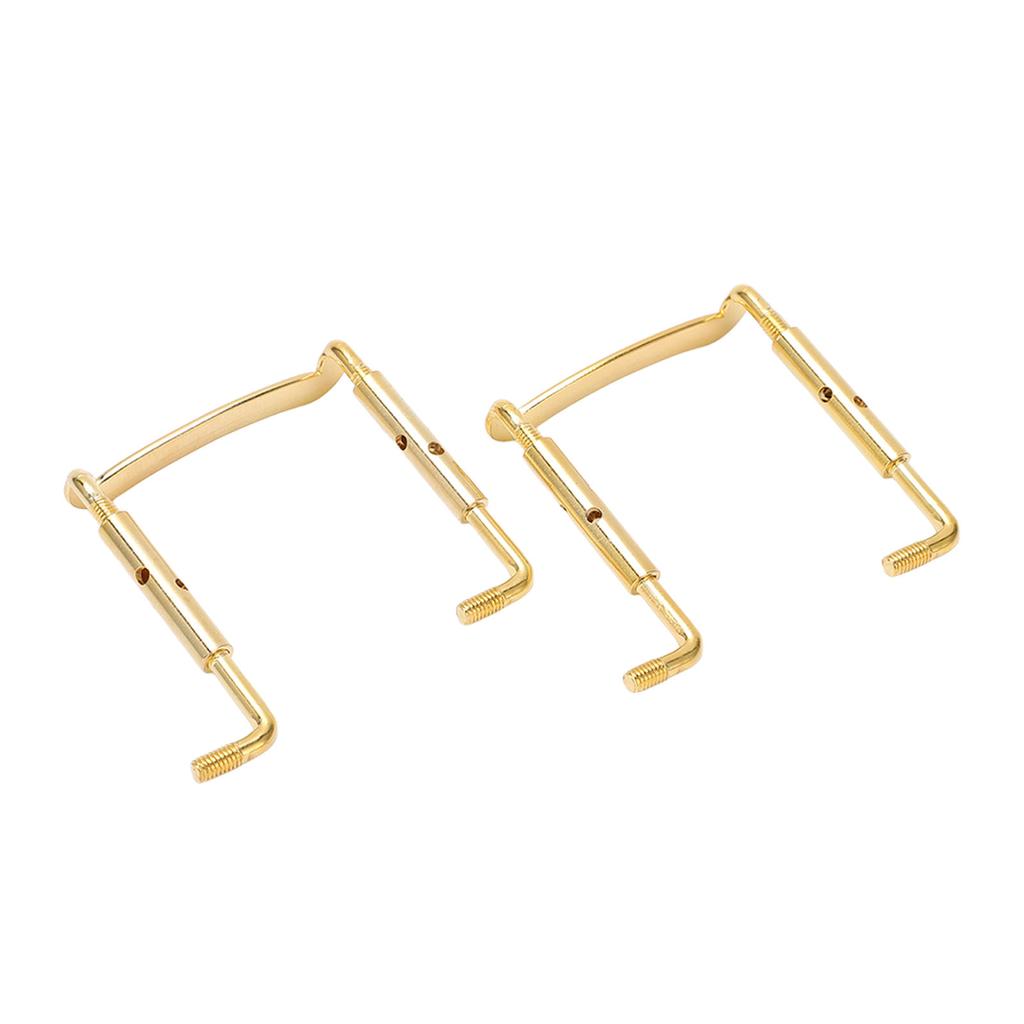 2PCS 4 4 Violin Chinrest Screws Chin Rest Metal Clamp Fittings Stringed Instrument Parts