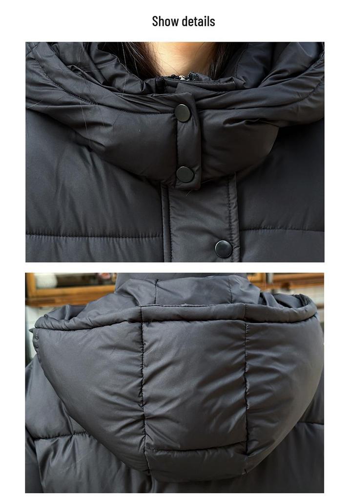 Women's 2026 New Winter Hooded Padded Jacket - Thick Down Cotton Coat for Students