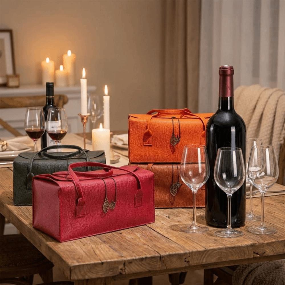 Empty Handheld Packaging Box Large Capacity Gift Storage Box Fashion Wine Bag Business Anniversary