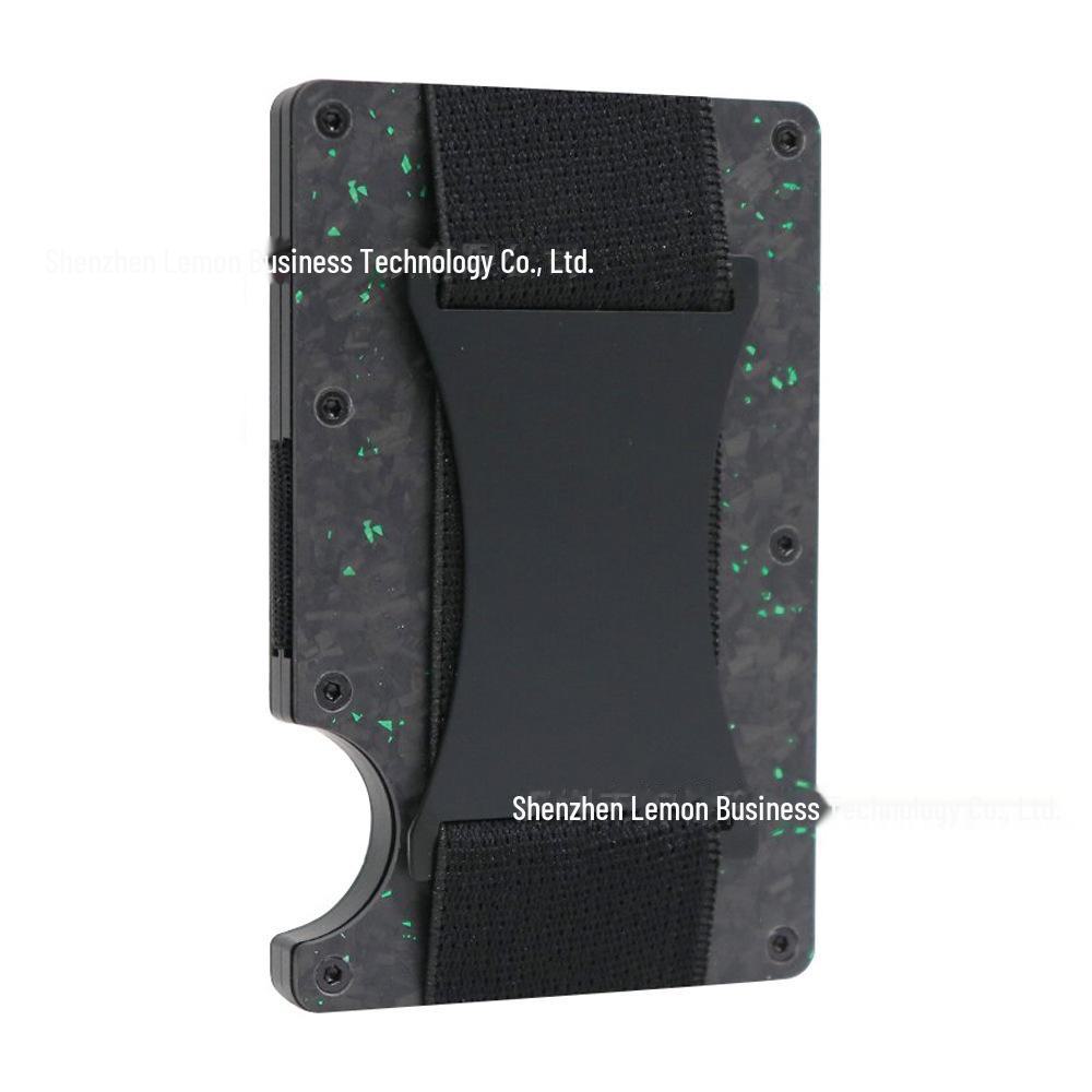 Forged Carbon Fiber RFID Blocking Metal Card Holder