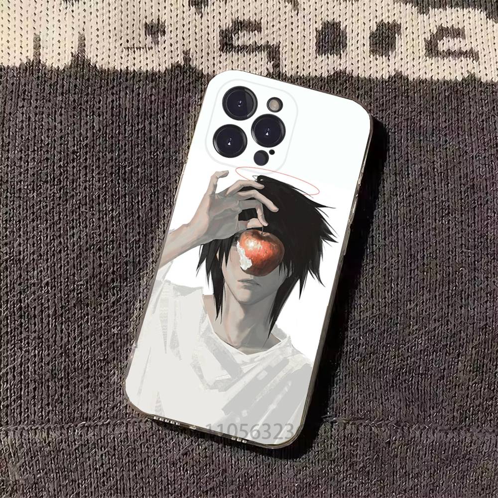 

L-Lawliet D-Death Note Phone Case For iPhone17 16 15 14 13 12 11 Pro Xs Max Mini Plus Antislip Shockproof Hard iPhone13mini