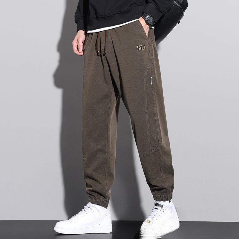 All-match Casual Pants for Men's Loose Straight Sports Pants for Autumn and Winter New Large-size Work Pants Versatile