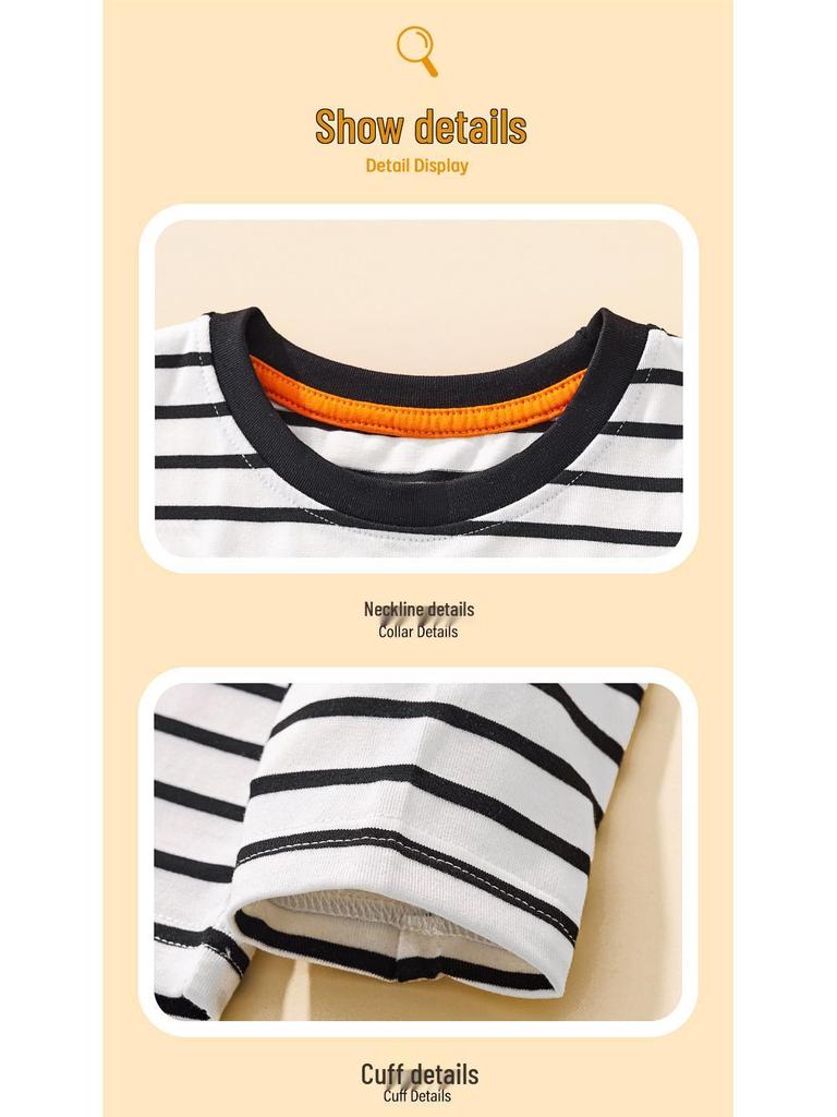 2025 Autumn/Winter Children's Long-Sleeve T-Shirt with Cartoon Lion Embroidery and Floral Design