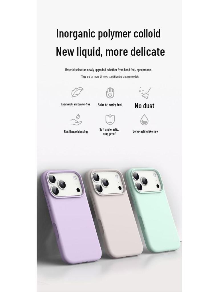 Flüssigsilikon-Magnet-Handyhülle für iPhone 16 Pro Max – Vollständige Abdeckung, Neues Design mit großem Loch