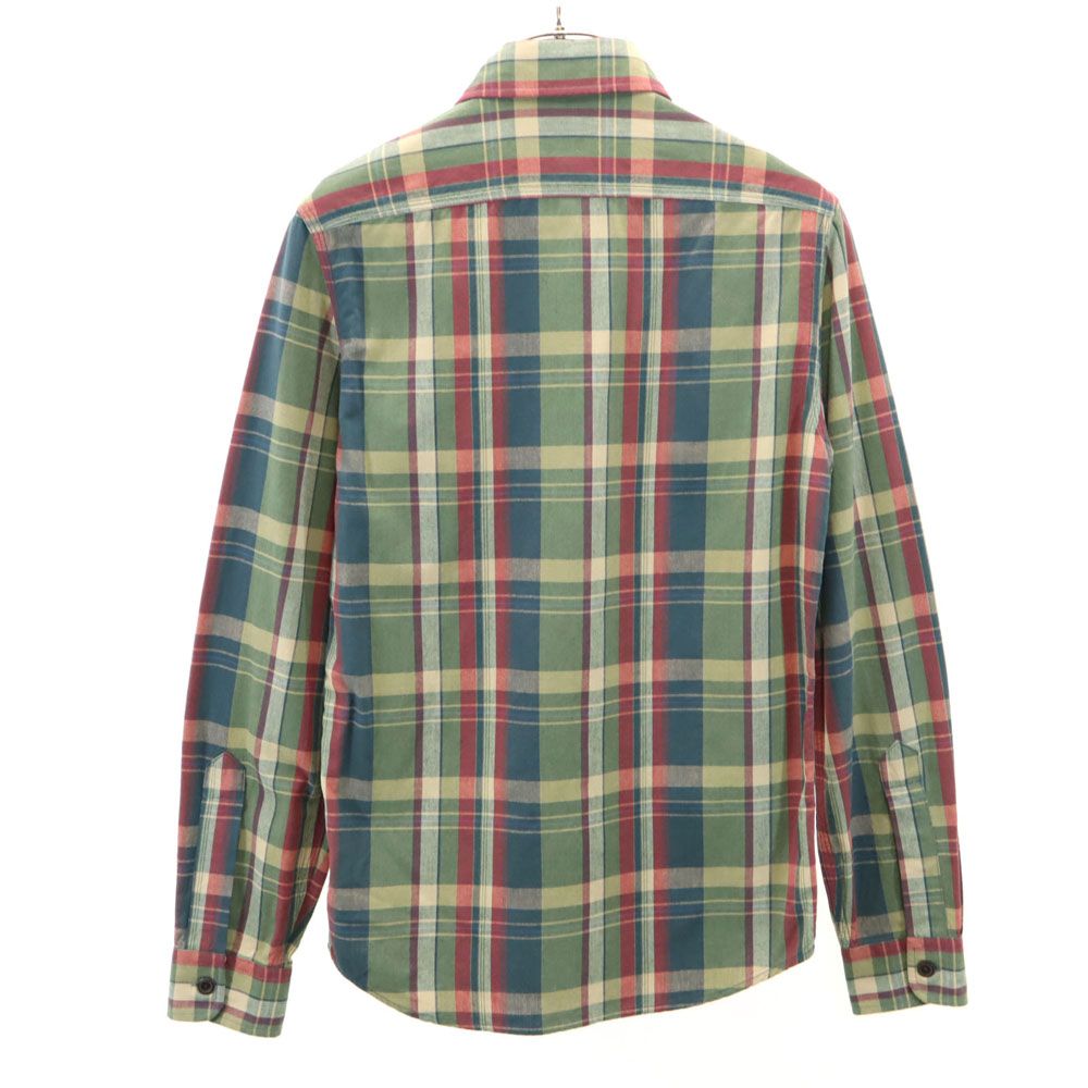 RRL Long Sleeve Check Shirt XS Khaki Men's Used