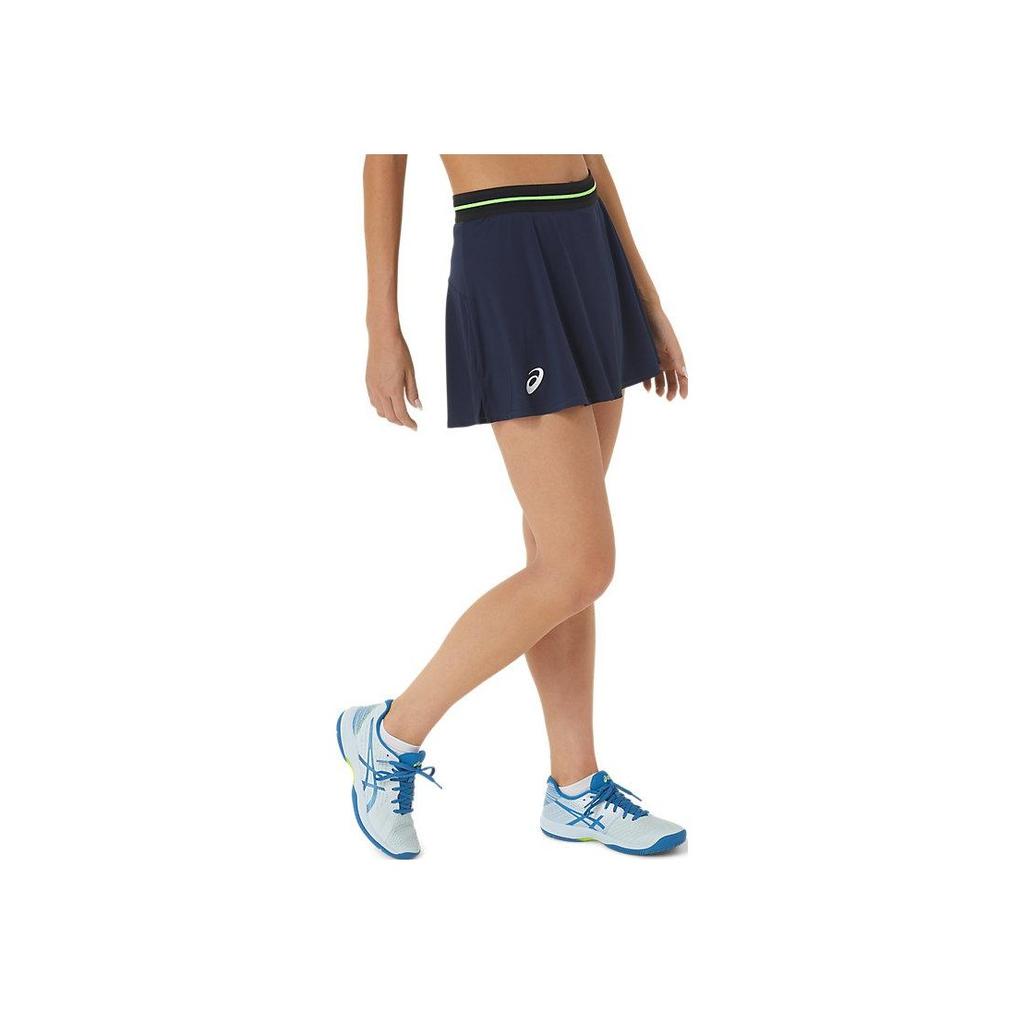 Asics Match Skort Solid Soft Comfortable Quick-Dry Casual Skirt Women Skirts Navy-Blue 2042A252400