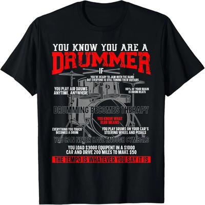 Der Schlagzeuger Perkussionist Musikliebhaber Schlagzeug Schlagzeug Geschenk T-Shirt
