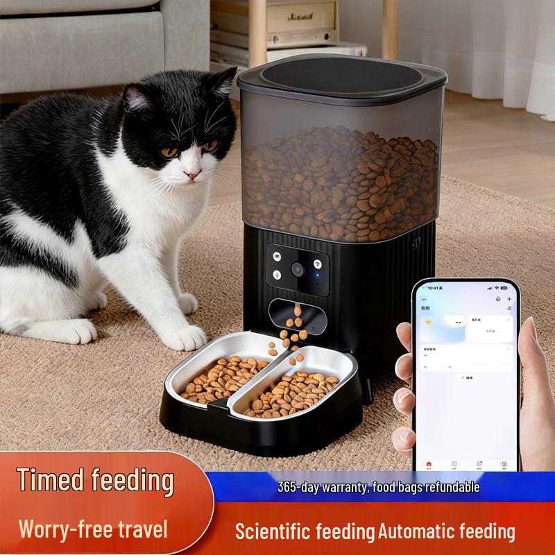 Smart Remote Pet Feeder with Timed & Quantitative Feeding