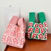 2025 Mode Neue Reiche Mahjong Strickhandtasche Tägliche Pendeltasche Eimerbeutel Lässige Joker Tragetasche