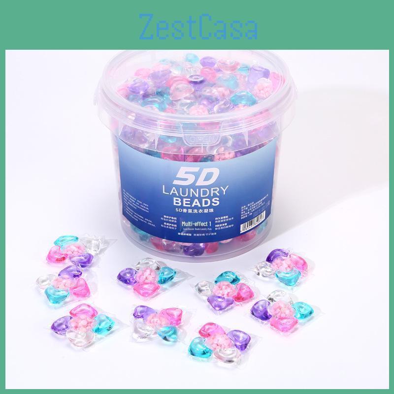 Laundry Fiveinone Gardenia Concentrated Pods Detergent Softening Stain Removal Longlasting Fragrance Beads