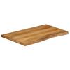 VidaXL Tabletop 70x60x3.8 Cm Live Edge Solid Mango Wood 370787