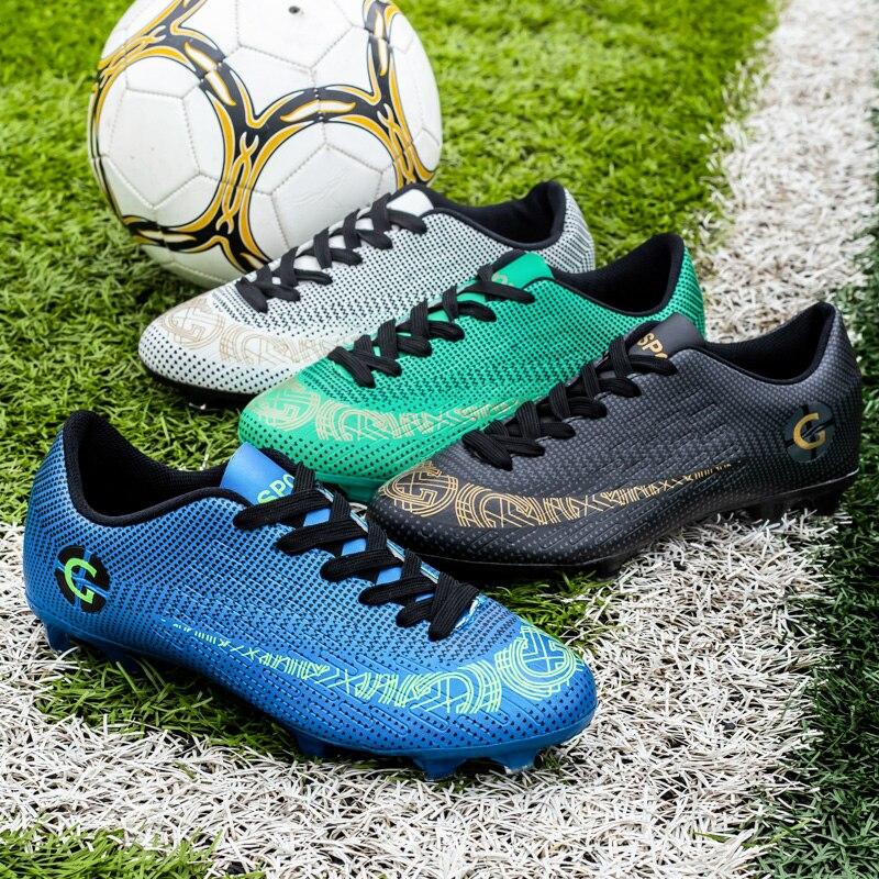 Zapatos de fútbol para hombres Botas de fútbol transpirables para  adolescentes Campo de juego profesional TF / FG Tacos de fútbol para  hombres Zapatillas para adultos Talla 36-45 comprar a buen precio —