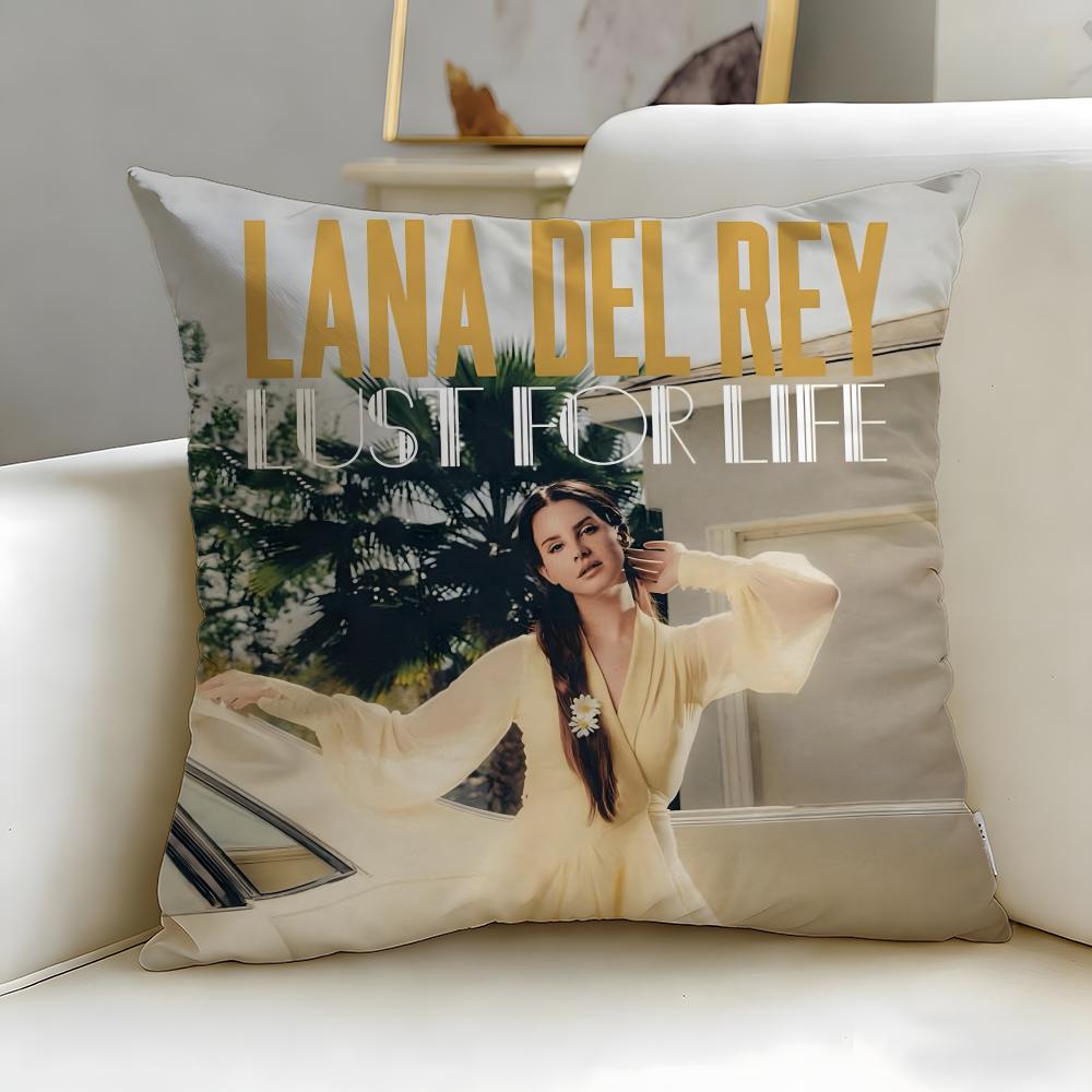 Populära sångerskan Lana Del Rey Kuddfodral Mjukt & Lätt att Tvätta Örngott – Mångsidigt för Soffa, Säng, Resa och Kontor