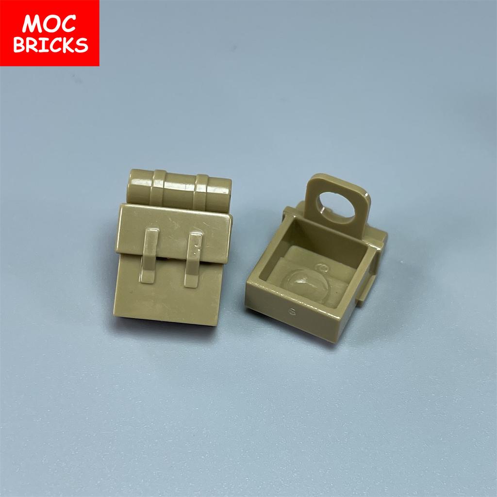 10pcs/lot MOC Bricks Utensil Bag Backpack fit with 2524 30158 Educational Building Blocks Action figure DIY Toys kids gifts