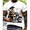 Herren T-Shirt mit 3D-Muster Kurzarm-T-Shirt 3D-bedrucktes Rundhals-Shirt Retro Retro Lässig Streetwear