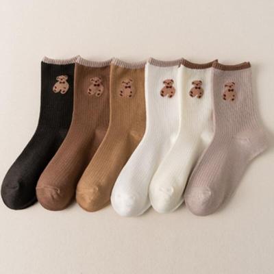 Brownie Bear Socks (6-pack)