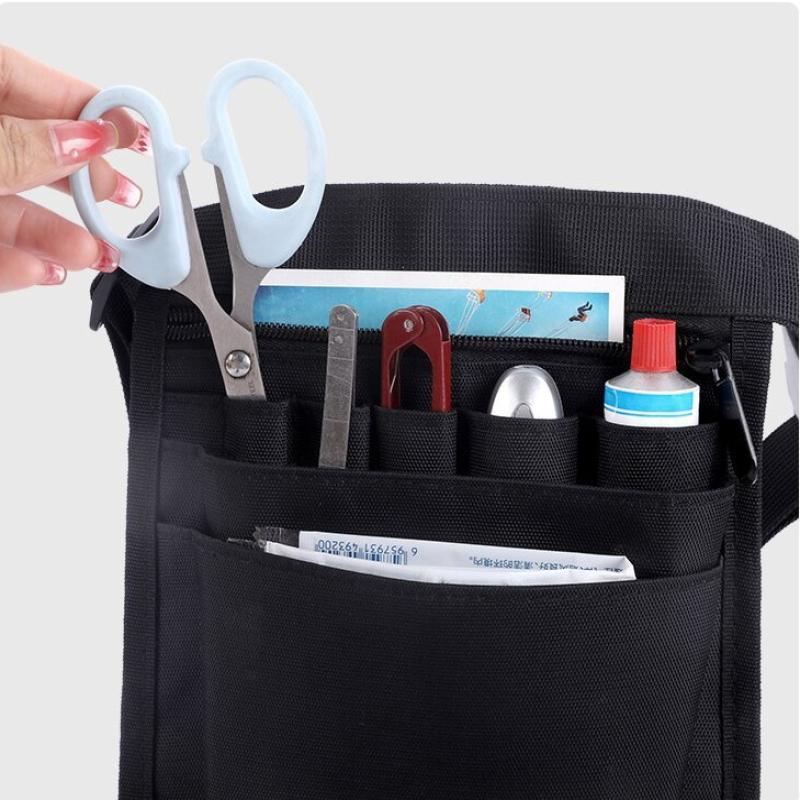 Adjustable Nurse Fanny Pack Portable Large Capacity Oxford Cloth Nurse Pouch Waist Bag Multi Compartment Pocket Belt Organizer