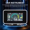 Car LCD Meter Digital Oil Pressure Voltage Water Temperature Gauge 3-in-1 Universal Instrument 9-36V for Car Truck SUV RV