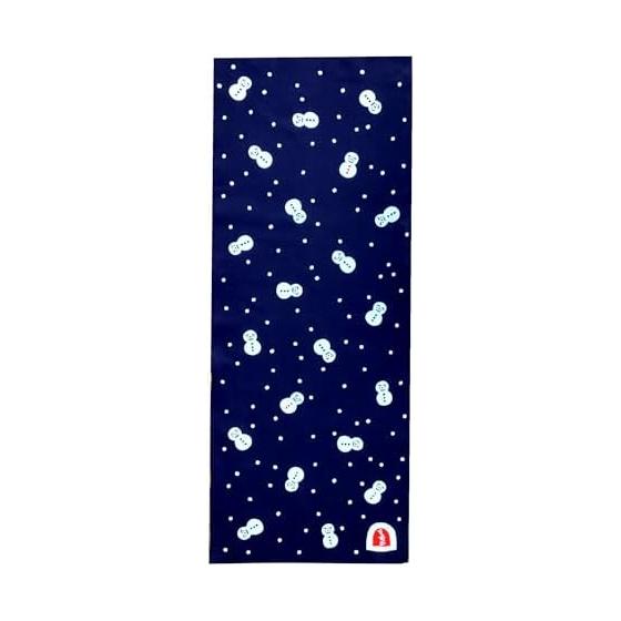 Kyoyu Echigo Chusen Tenugui Snowman 34x90cm