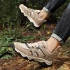 Fashion New Men Outdoor Mountaineering Shoes Comfortable Thick Soled PU Sneakers Hiking Wear Resistant Casual Travel Shoes Zapatillas