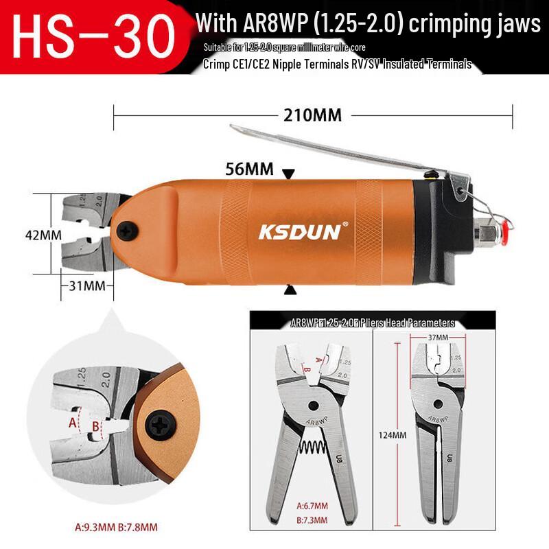 

Beiyou Pneumatic Terminal Crimping Tool CN plug (adapter included)