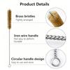 1pcs Copper Bristles Pipe Cleaner Brush Versatile Metal Wire Brush Flexible for Cylinder Bores Cleaning Accessories Reusable