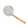 Shi Yong Kommerzieller Edelstahl-Schaumlöffel & Sieb mit Bambusgriff