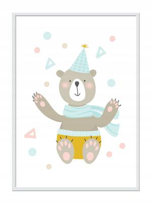 Poster Picture In a Frame A4 Cm Teddy Bear PD211
