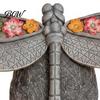 Automatic Dusk to Dawn Light Solar Powered Dragonfly Garden Light, Statue Decorative Courtyard Lamp, LED for Yard Patio Warm