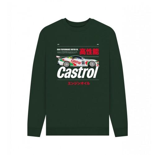 Castrol Unisex Adult Bold Retro Car Sweatshirt