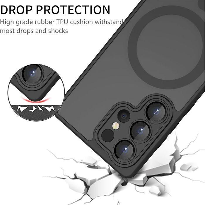 Coque Magnétique pour Samsung Galaxy S26 Ultra - avec Protection Caméra - Noir