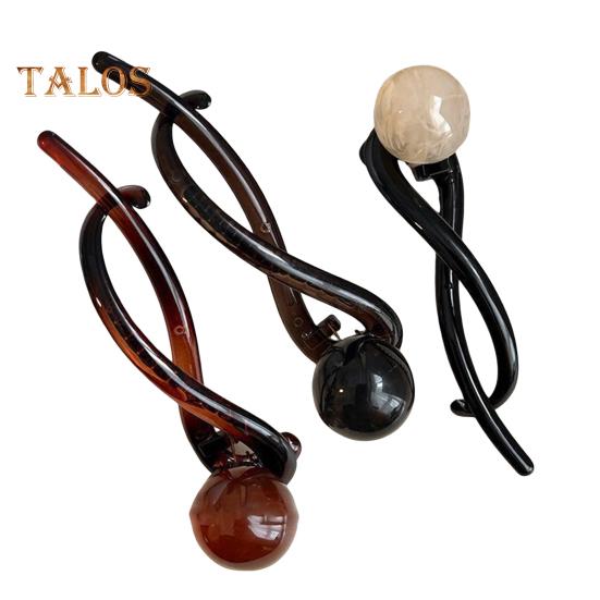 

3 шт. Набор заколок-бананов, бисер, декор, заколки для волос во французском стиле, женские, нескользящие, скрученные, с пряжкой, заколки для волос, аксессуары для волос разноцветный