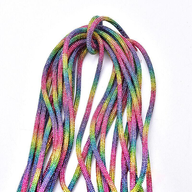 6MM Shiny Rhinestone Tube Rope Chain Empty Hot Melt Hose Bridal Applique for Jewelry Making DIY Rhinestone Tube Cord Rope