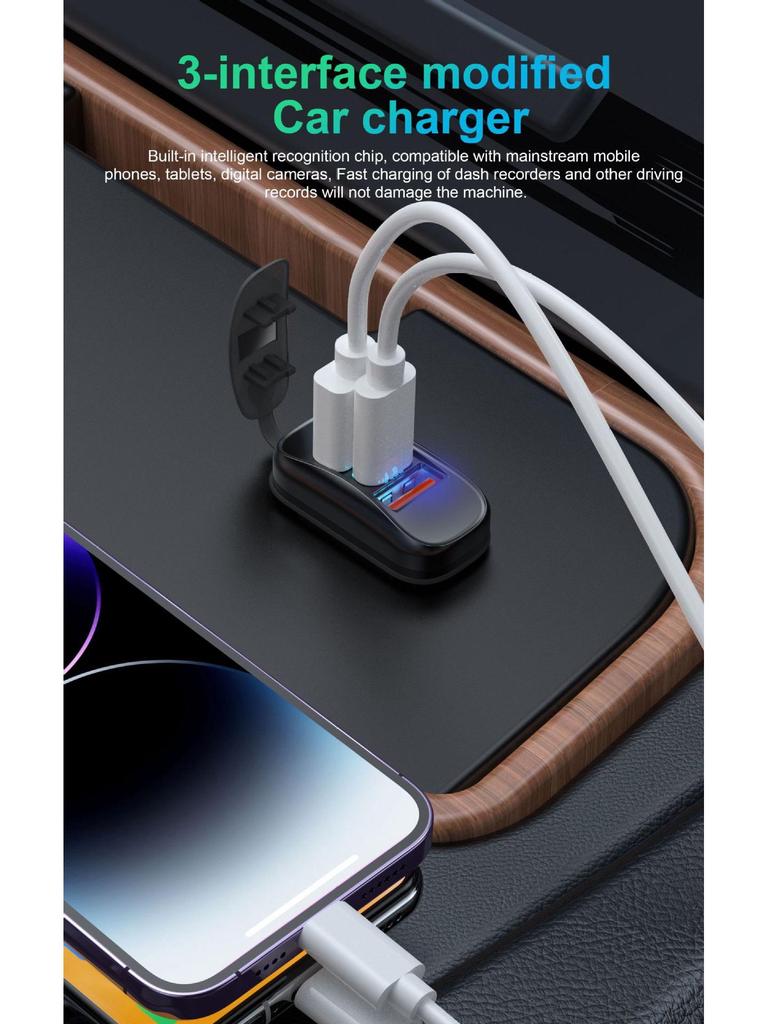 Dual QC+PD Car & Boat Charger for Phones, 12-24V