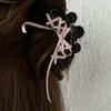 Sweet Acrylic Hair Claw for Long Hair Barrette Crab Flower Hair Clips Headwear