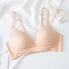 Sexy Bra for Women Push Up Deep V Bras Everyday Solid Color Brassiere Wire Free Seamless Bralette Intimate Lingerie 32 To 38 A B Cup