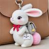 Amuleto de Bolsa de Apoio Emocional Pingente de Animal de Pelúcia Positivo Amuleto Chaveiro de Gato Cachorro com Mensagem Bordada para Mochila Bolsa