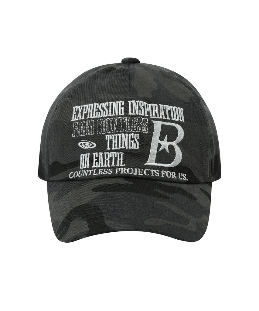 BAUF B Logo Ball Cap [Black Camo]