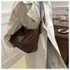 Korean Style Faux Leather Shoulder Bag for Women Trendy Minimalist Crossbody Tote Handbag CLE