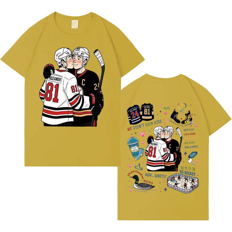 Heated Rivalry Ilya Rozanov Shane Hollander Trendy Graphics Tee Mens Womens Classic T Shrits ONeck Hip Hop Casual Sports Tshrit