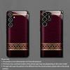 Red and gold pattern Exquisite PhoneCase for Samsung Galaxy S26 S25 S24 S23 S22 S21 FE Ultra Plus  Men women Built-in glass