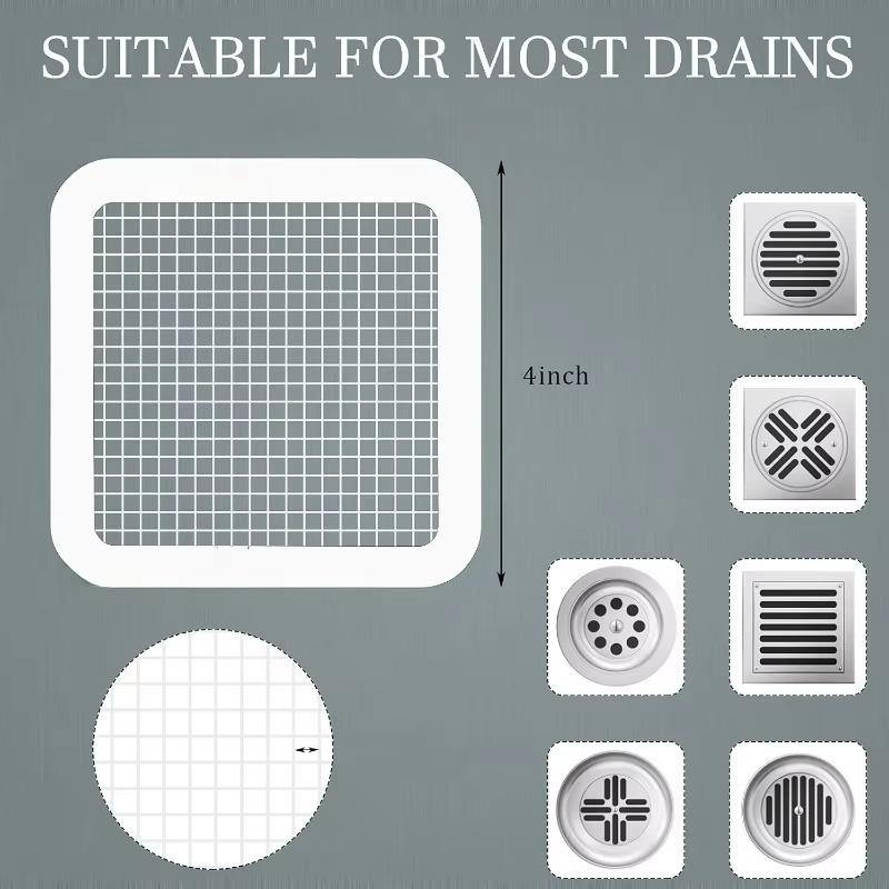 Disposable Hair Catcher Pet Hair Shower Drain Mesh Filter Mesh Cover Strainers fr Bathroom Bathtub Kitchen Sink Drain Hole