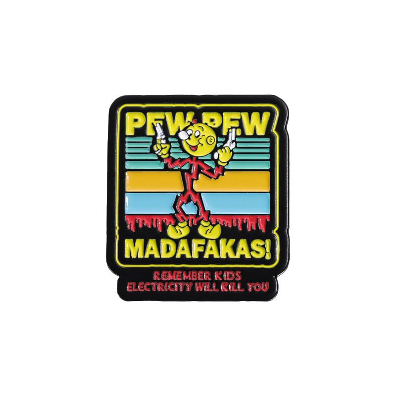 

Whimsical Playful And Clown Alloy Badge With Gun Design Ideal For Collectors And Lovers Costume