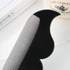 [Black Mini Mustache Comb] Black Mini 12cm Mustache Comb | Plastic Beard Grooming Tool for Men | Unfragranced Shaving & Hair Removal