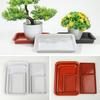 New Rectangle Flower Pot Tray Plant Saucer Drip Trays Plastic Tray Saucers Heavy Duty Indoor Outdoor Garden Plant Trays