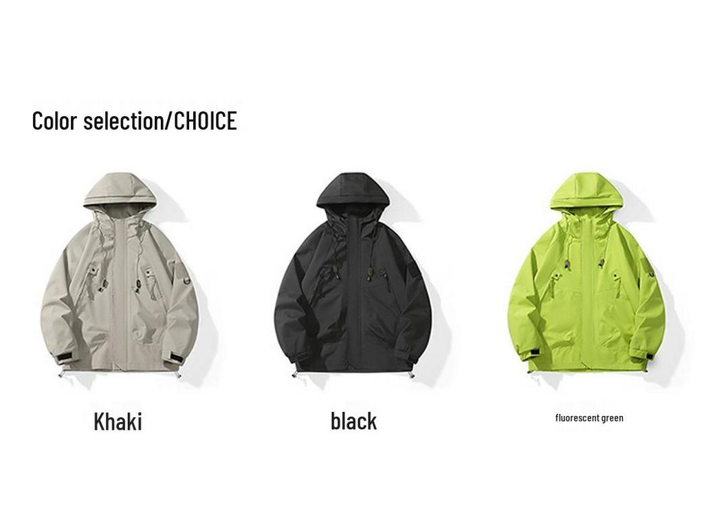 Herren Winddichte Jacke Mantel für Outdoor Reisen und Wandern