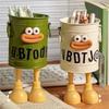 Cartoon Pen Holder Round Vertical Pencil Holder for Office Home Study Desktop Accessories Storage Organizer for Pens Erasers Crayons